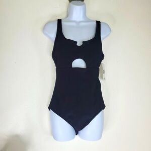 Charmo,Black Cutout Swimsuit